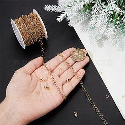 DIY-Sets zur Herstellung von Rolo-Ketten und Halsketten aus Edelstahl 304&nbsp;DIY-BBC0002-03