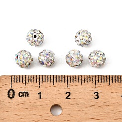 Polymer Ton Strass Perlen&nbsp;RB-H284-6MM-Half-RB