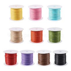 10 Rolle 10 Farben gewachste Polyesterschnüre&nbsp;YC-TA0001-04