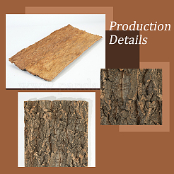 Decorazione di scorza di albero di legno&nbsp;AJEW-WH20064-07A