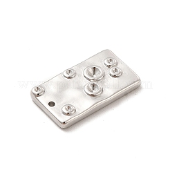 Ciondolo in acciaio inossidabile 304 anti-ossidazione con strass&nbsp;STAS-F282-16P