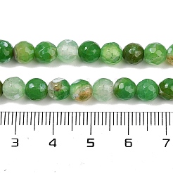 Naturelles feu crépitent agate perles brins&nbsp;G-C082-A01-51