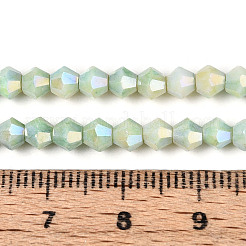 Anlaufschutz-galvanisierte Doppelkegel-Glasperlenstränge&nbsp;X-EGLA-T021-4mm-16-09