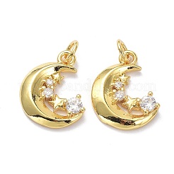 Pendentifs en laiton zircon cubique transparent&nbsp;ZIRC-L100-131G
