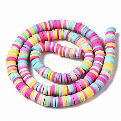 Chapelets de perle en pâte polymère manuel&nbsp;CLAY-R089-6mm-137
