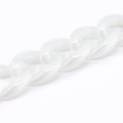 Handgefertigte undurchsichtige Acryl-Bordsteinketten&nbsp;X-AJEW-JB00925-05