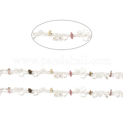 Catene di perline con scaglie di pietre preziose naturali miste&nbsp;CHC-M025-69S