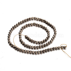Elettrolitico non magnetici fili di perline di ematite sintetico&nbsp;G-E304-52-4mm