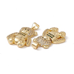 Colgante micropavé cubic zirconia de latón&nbsp;KK-B061-20G-01
