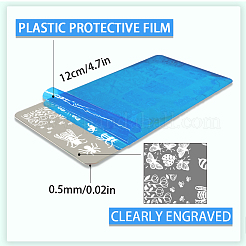 DIY-Nagelkunst-Vorlagen aus Edelstahl&nbsp;MRMJ-WH0092-125