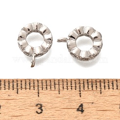 Flache runde Gestellbeschichtung aus Messing mit Mikropflaster und Zirkonia-Röhrchen&nbsp;KK-H508-08P
