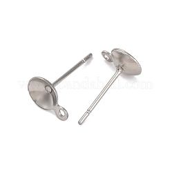 Anlaufgeschützte Ohrstecker aus Edelstahl 304&nbsp;STAS-S151-01P-B