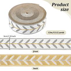 12 m langes Polyester-Jacquard-Blattband&nbsp;OCOR-OC0001-46C