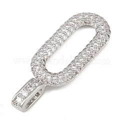 Pendentifs avec zircon cubiques à micro-pavés en laiton&nbsp;KK-K413-07P