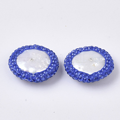 Polymer Ton Strass Perlen&nbsp;X-RB-S055-41C