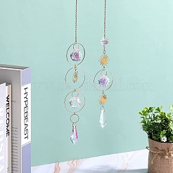 4-teiliges Set aus Metallringen und hängenden Sonnenornamenten&nbsp;PW-WG46035-01