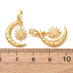 Pendentifs en laiton zircon cubique transparent&nbsp;KK-A304-23G