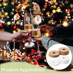 150 Stück 2 farbige Papier-Weinglasanhänger&nbsp;AJEW-FG0006-22