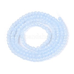 Abalorios de vidrio jade de imitación hebras&nbsp;GLAA-T028-2mm-11F