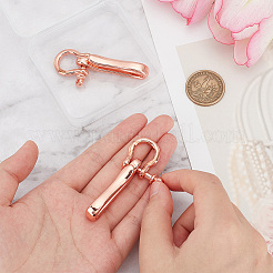 2 pz di fermagli a grillo in ottone con fermagli a gancio a S in ottone&nbsp;KK-PH0005-86