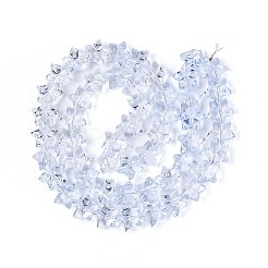 Chapelet de perles en verre baking paint&nbsp;DGLA-N017-01E