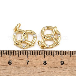 Messing Mikro ebnen Zirkonia Anhänger&nbsp;KK-A269-54G