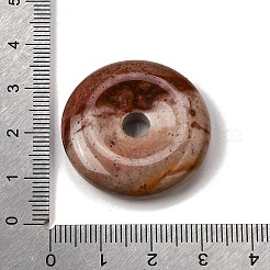 Anhänger aus natürlichem Picasso-Jaspis/polychromem Jaspis&nbsp;G-F820-13A-12