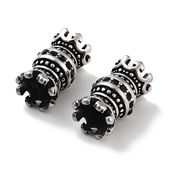 Acciaio inossidabile 304 e perle di zirconia cubica trasparente&nbsp;STAS-M057-09AS