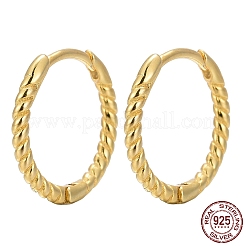 Unisex 925 Creolen aus Sterlingsilber&nbsp;EJEW-AA00271-06G