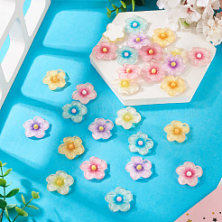 30 Stück 6 Farben transparente Harz Cabochons&nbsp;RESI-TA0004-45