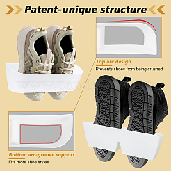 6 porta pantofole in plastica per il bagno&nbsp;ODIS-WH0030-331B