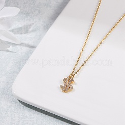 Ciondoli in ottone con micro pavé di zirconi da 5 pezzo&nbsp;ZIRC-SZ0002-21