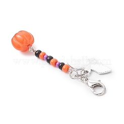 Decorazioni di Halloween con pendenti in perline di vetro fatte a mano&nbsp;HJEW-MZ00296-02