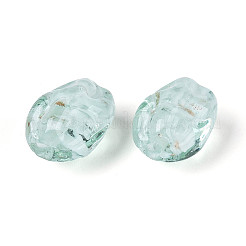 Perles artisanales en verre filé et en poudre pailletée&nbsp;LAMP-T023-29E