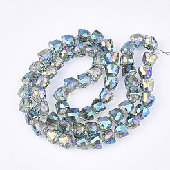 Perlas de vidrio galvanizadas&nbsp;EGLA-T016-01-B02