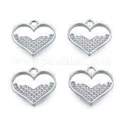 Colgante de acero inoxidable 304 que no se deslustra con engastes de rhinestone.&nbsp;STAS-N098-218P