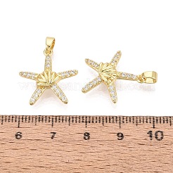 Pendentifs en laiton zircon cubique transparent&nbsp;KK-Q073-08G