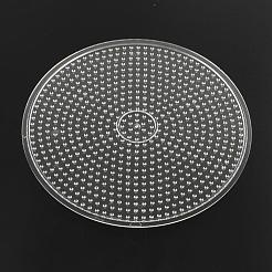 Flacher runder abc Kunststoff pegboards für 5x5mm Heimwerker Fuse beads verwendet&nbsp;DIY-Q009-52