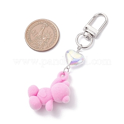 Décoration pendentif ours en acrylique&nbsp;HJEW-JM04201