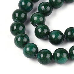 Gefärbte natürliche Mashan-Jade-Rundperlenstränge&nbsp;G-T139-8mm-67F
