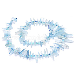 Natürliche Aquamarin Perlen Stränge&nbsp;G-E569-O05