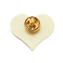 Spille smaltate a forma di cuore con impronta di zampa&nbsp;JEWB-I048-01G