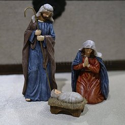 3 décoration d'affichage en résine pour crèche de Noël SharpRepublic&nbsp;PW-WGF29AF-01
