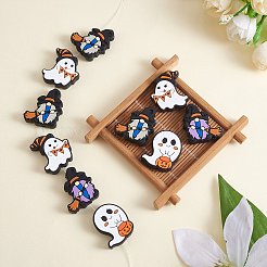 12 Stück 4 Stil Halloween Silikon Fokalperlen&nbsp;JX753A