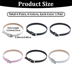 6 par de correas de zapatos antisueltas&nbsp;AJEW-CL0002-07