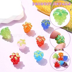 8pcs 8 Arten handgemachte Bunte Malerei-Perlen&nbsp;LAMP-CJ0002-22