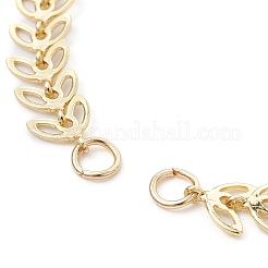 Messing handgefertigte Cobs-Kettenglieder-Armbandherstellung&nbsp;AJEW-TA00007