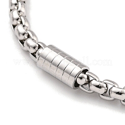 Bracelets à maillons carrés en acier inoxydable 201 résistant au ternissement pour femmes&nbsp;BJEW-R318-03A-P