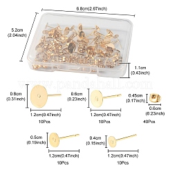 40 pz 4 dimensioni 304 perno per orecchini in acciaio inossidabile&nbsp;STAS-YW0001-55