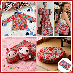 Tela de algodón de estilo japonés&nbsp;DIY-WH0780-30C